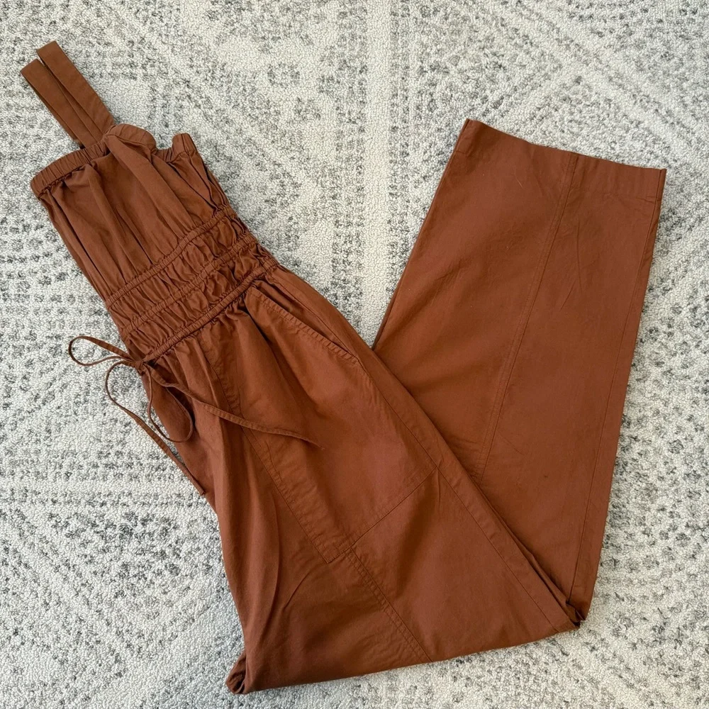 Universal Thread Cropped Rust Jumpsuit/Romper Sz S - Picture 9 of 11